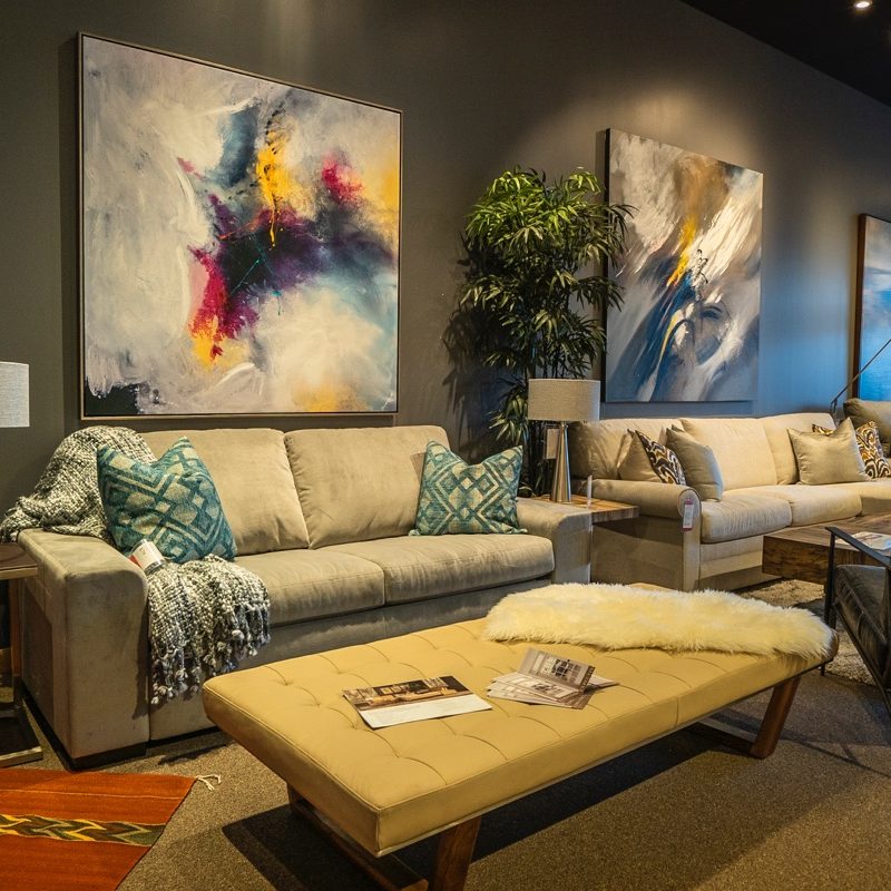 Find modern sofas, benches and tables for your contemporary living room at our Park City Furniture Store